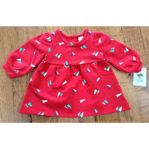 Tucker + Tate Baby Girl 3 Months Christmas Tree Holiday Printed Sweater Dress